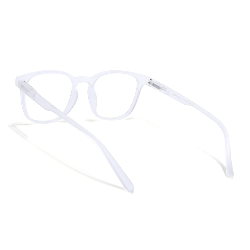 Voyage Air Clear Square Eyeglasses for Men & Women - MG4737-C10