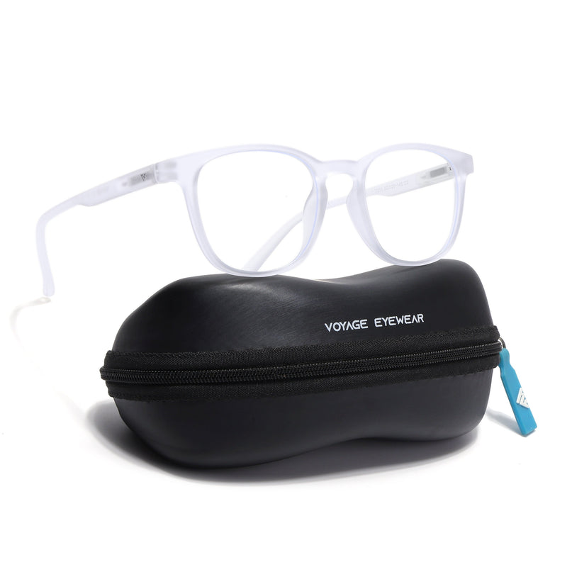 Voyage Air Clear Square Eyeglasses for Men & Women - MG4737-C10