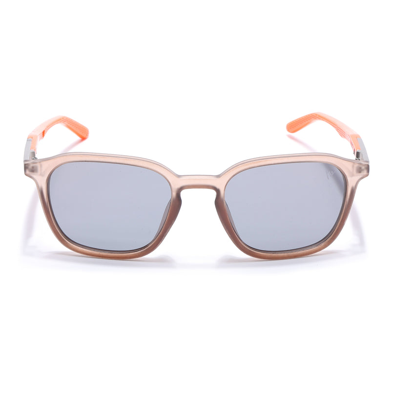 Square Polarized Sunglasses | Grey Lens | Brown Frame - PMG6795