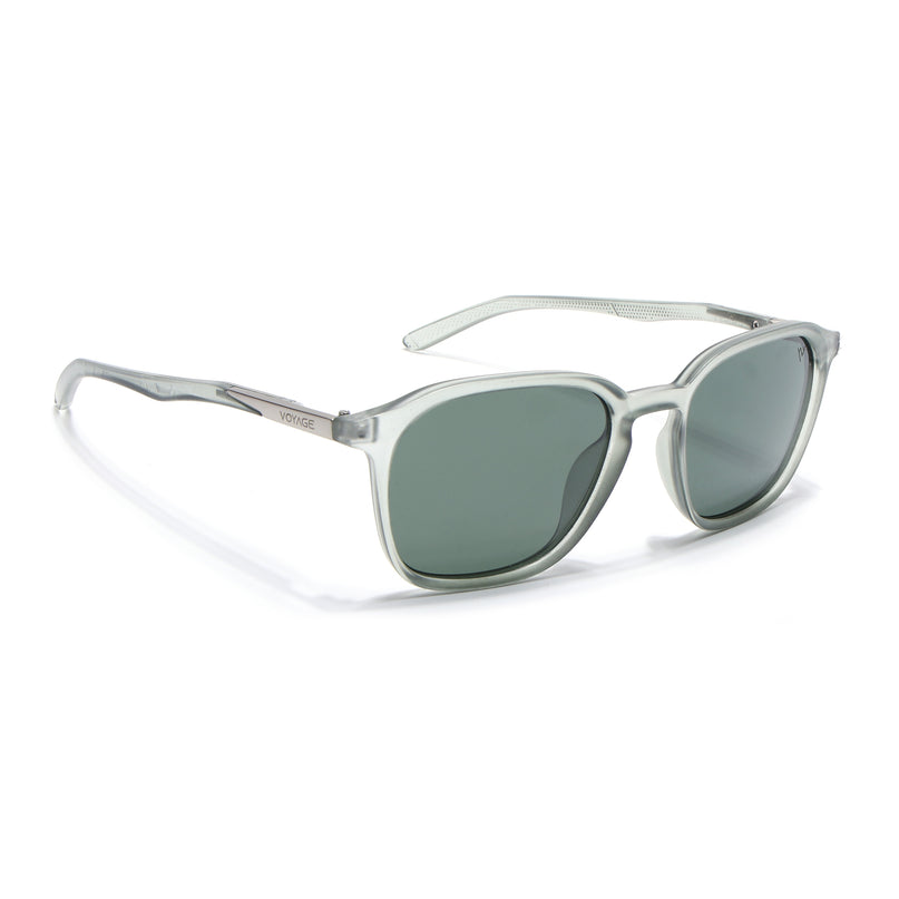 Square Polarized Sunglasses | Olive Lens | Olive Frame - PMG6796