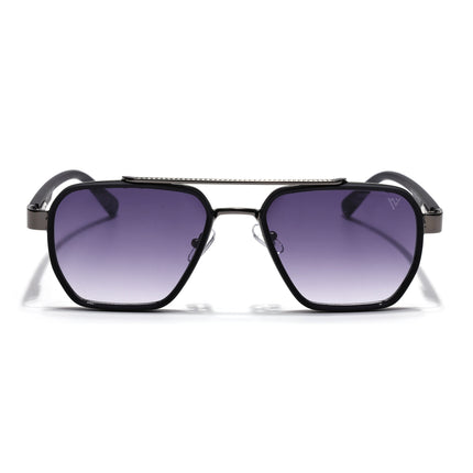 Wayfarer Sunglasses for Men & Women (Grey & Clear Lens | Grey & Black Frame - MG7581)