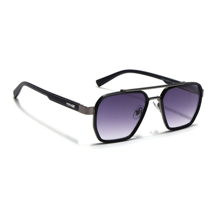 Wayfarer Sunglasses for Men & Women (Grey & Clear Lens | Grey & Black Frame - MG7581)
