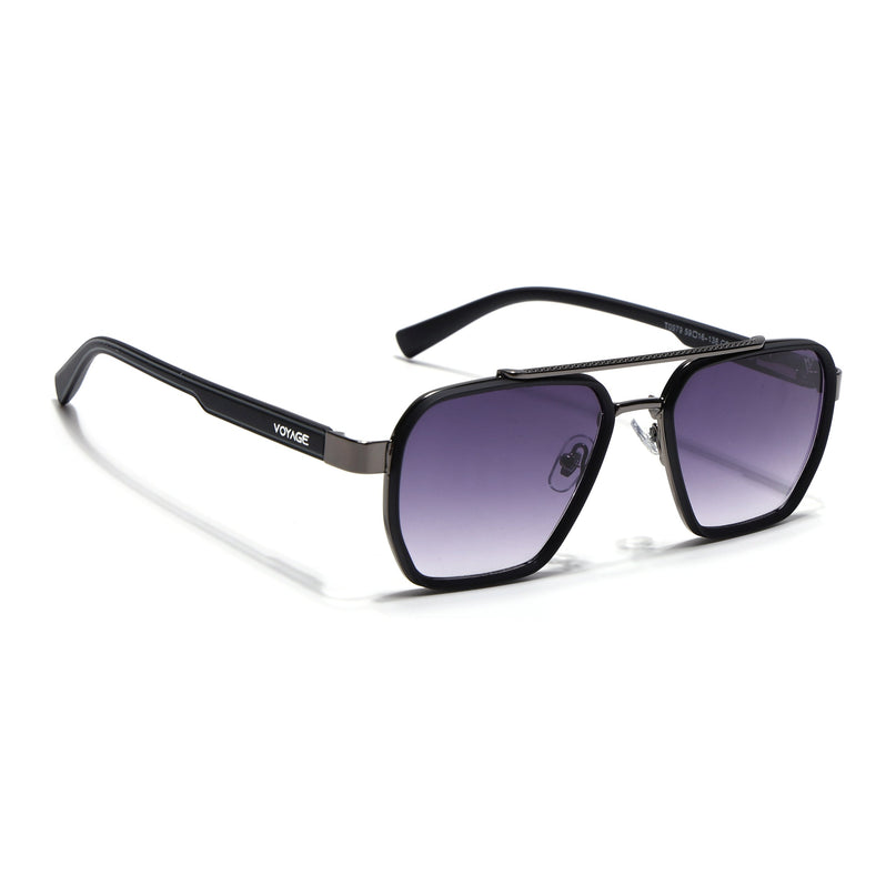Wayfarer Sunglasses for Men & Women (Grey & Clear Lens | Grey & Black Frame - MG7581)
