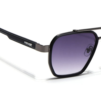 Wayfarer Sunglasses for Men & Women (Grey & Clear Lens | Grey & Black Frame - MG7581)