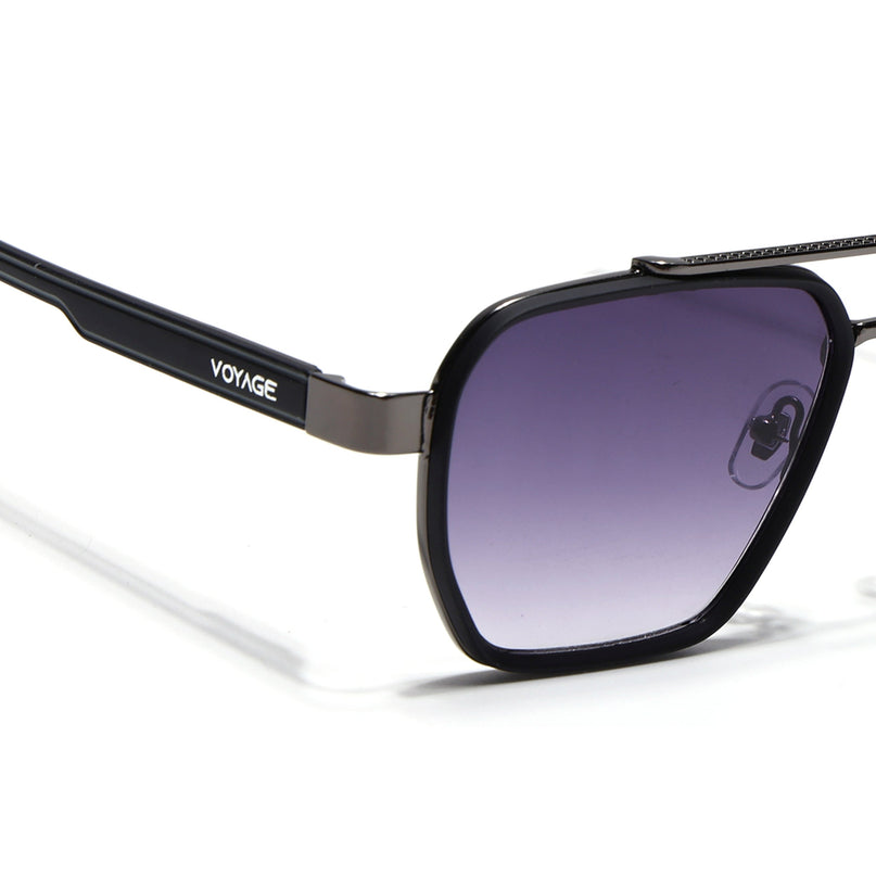 Wayfarer Sunglasses for Men & Women (Grey & Clear Lens | Grey & Black Frame - MG7581)