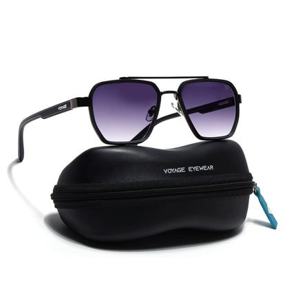 Wayfarer Sunglasses for Men & Women (Grey & Clear Lens | Grey & Black Frame - MG7581)