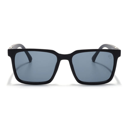 Eyejack Black Square Sunglasses for Men & Women (TB152CL1074)
