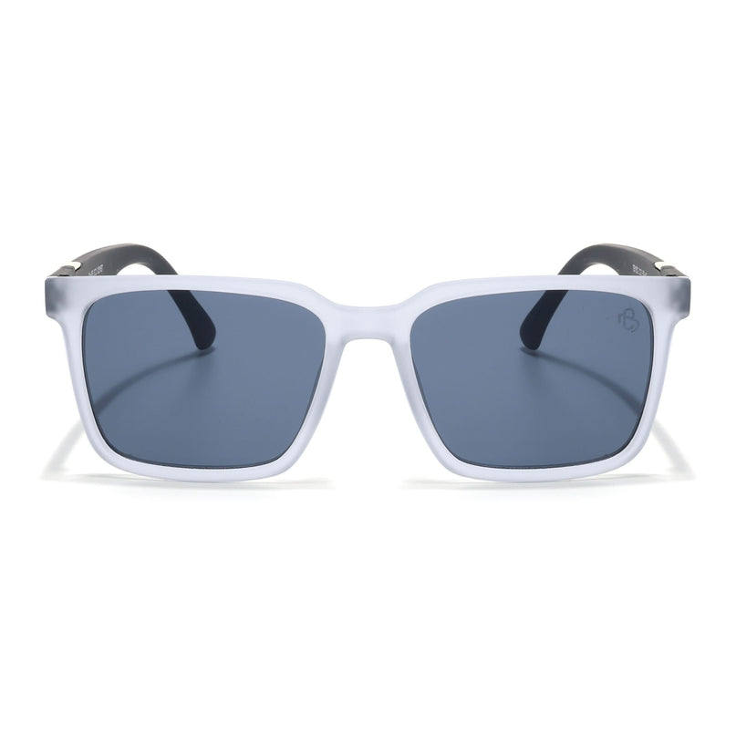 Eyejack Grey Square Sunglasses for Men & Women (TB152CL1076)