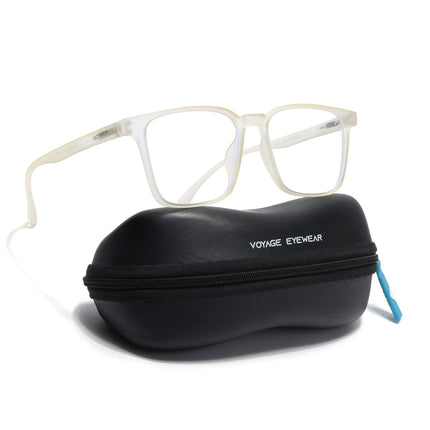 Voyage Air Yellow Square Eyeglasses for Men & Women - MG4527
