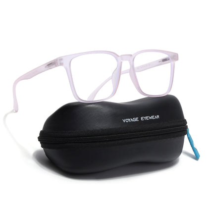 Voyage Air Pink Square Eyeglasses for Men & Women - MG4530