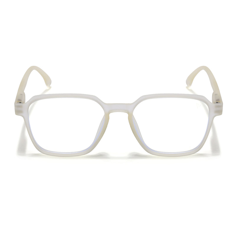 Voyage Air Yellow Square Eyeglasses for Men & Women - MG4537