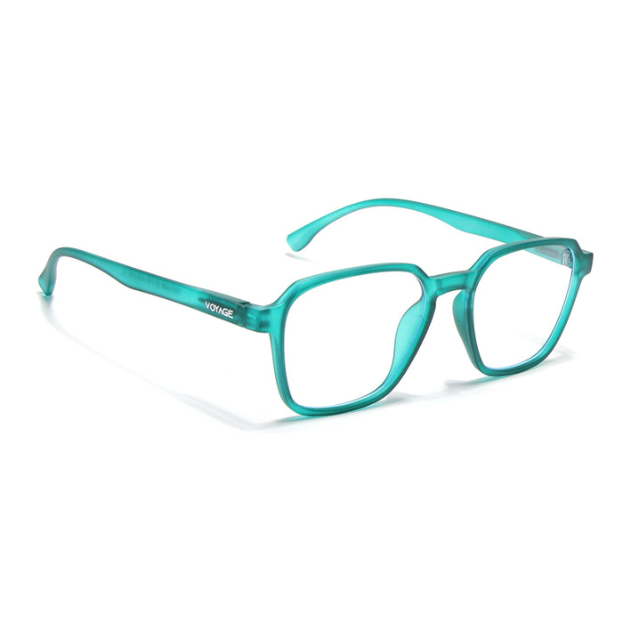 Voyage Air Green Square Eyeglasses for Men & Women - MG4538