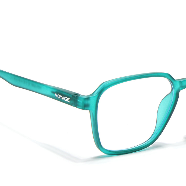 Voyage Air Green Square Eyeglasses for Men & Women - MG4538