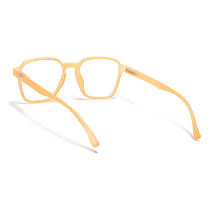Voyage Air Orange Square Eyeglasses for Men & Women - MG4539