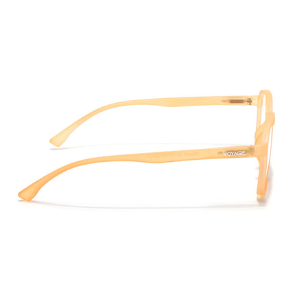 Voyage Air Orange Square Eyeglasses for Men & Women - MG4539