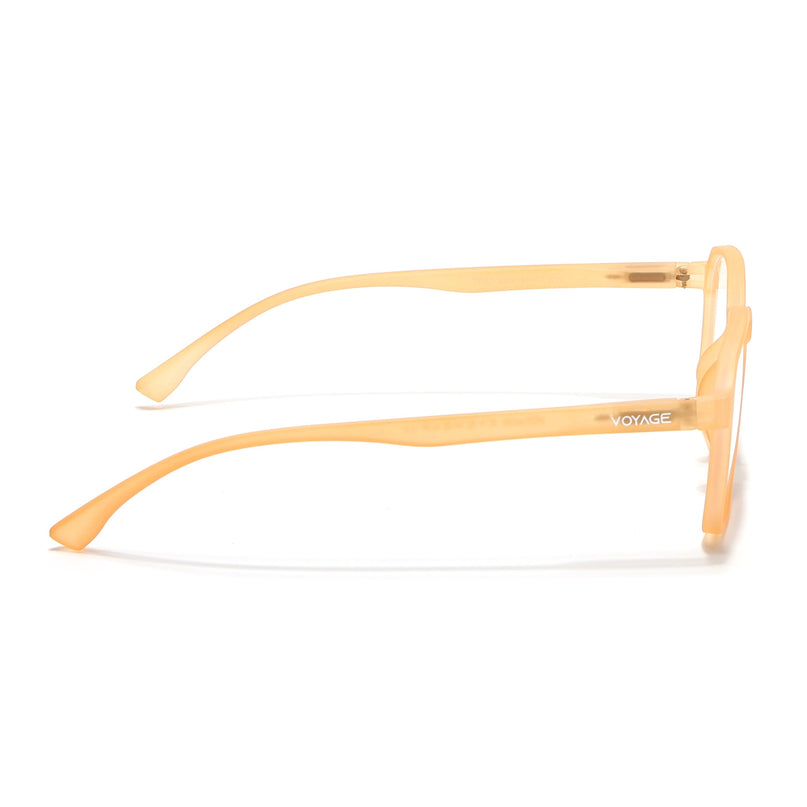 Voyage Air Orange Square Eyeglasses for Men & Women - MG4539