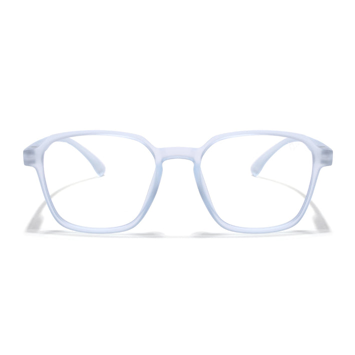 Voyage Air Light Blue Square Eyeglasses for Men & Women - MG4541