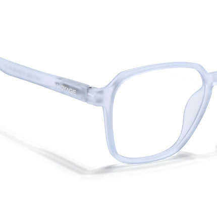Voyage Air Light Blue Square Eyeglasses for Men & Women - MG4541