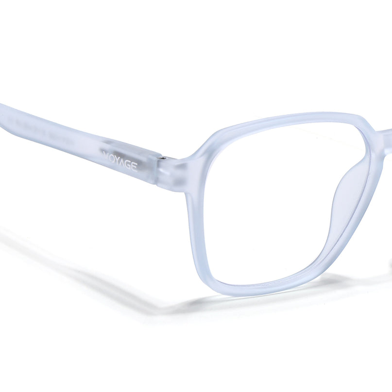 Voyage Air Light Blue Square Eyeglasses for Men & Women - MG4541