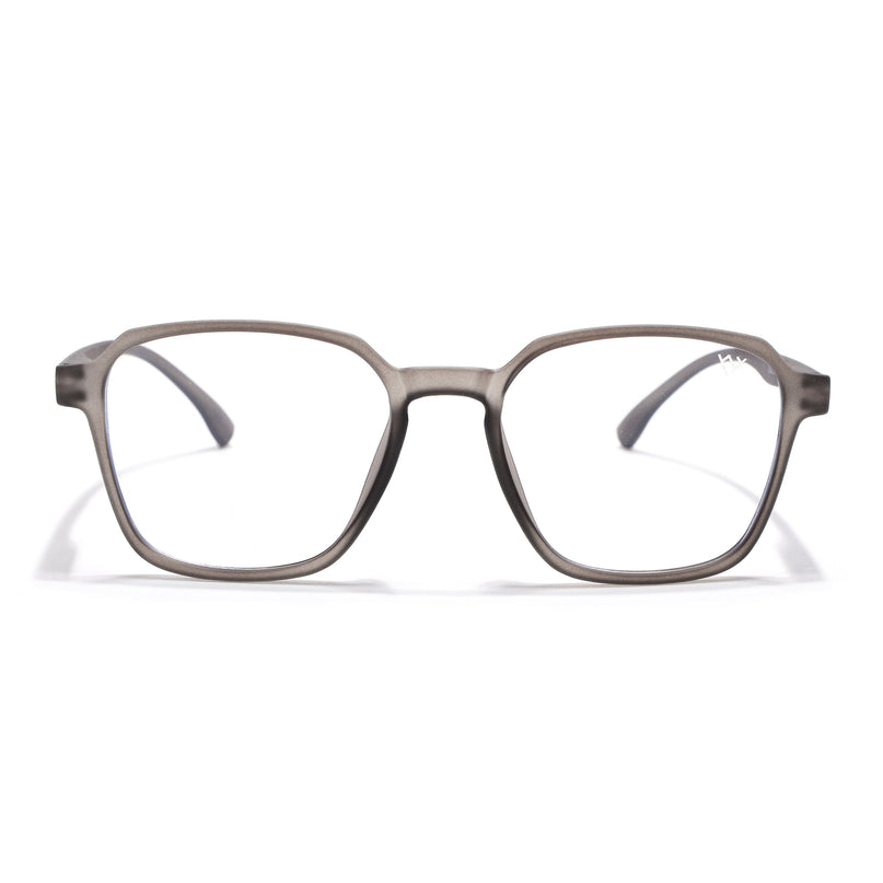 Voyage Air Grey Square Eyeglasses for Men & Women - MG4543