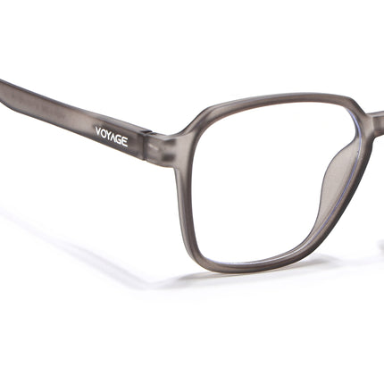 Voyage Air Grey Square Eyeglasses for Men & Women - MG4543