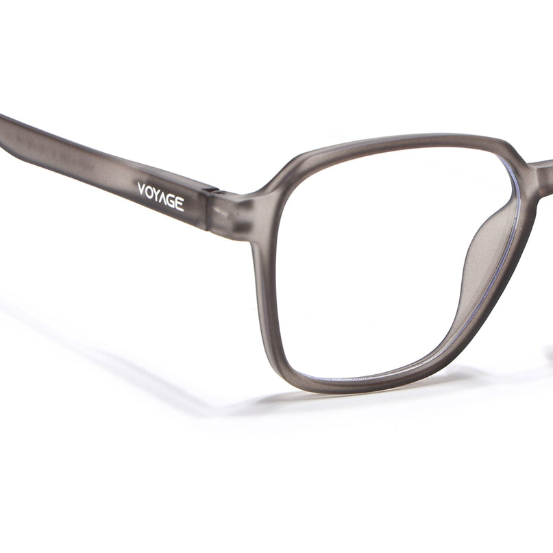 Voyage Air Grey Square Eyeglasses for Men & Women - MG4543
