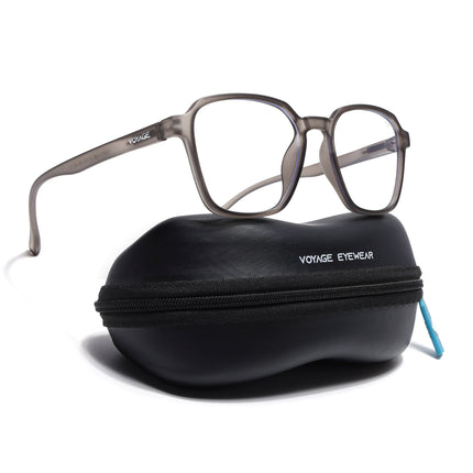 Voyage Air Grey Square Eyeglasses for Men & Women - MG4543
