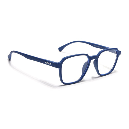 Voyage Air Royal Blue Square Eyeglasses for Men & Women - MG4544