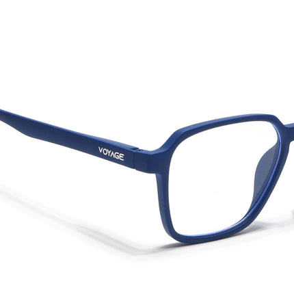 Voyage Air Royal Blue Square Eyeglasses for Men & Women - MG4544