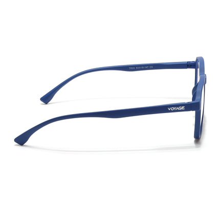 Voyage Air Royal Blue Square Eyeglasses for Men & Women - MG4544