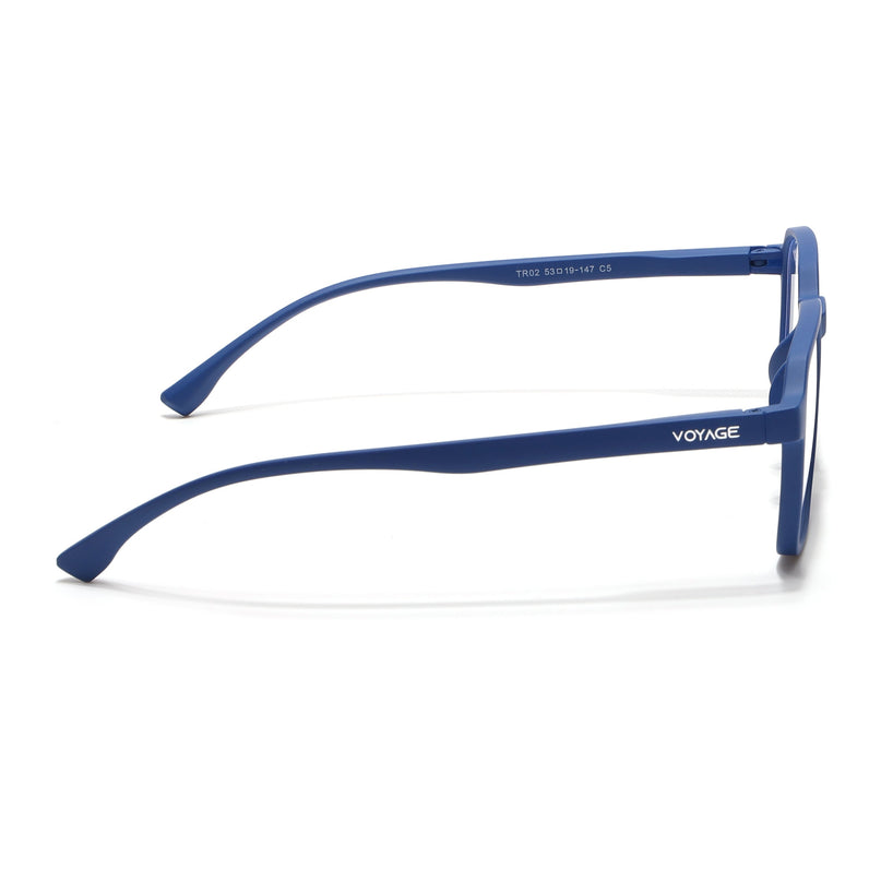 Voyage Air Royal Blue Square Eyeglasses for Men & Women - MG4544