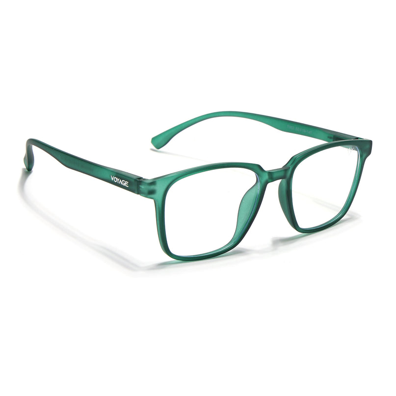 Voyage Air Green Square Eyeglasses for Men & Women - MG4548