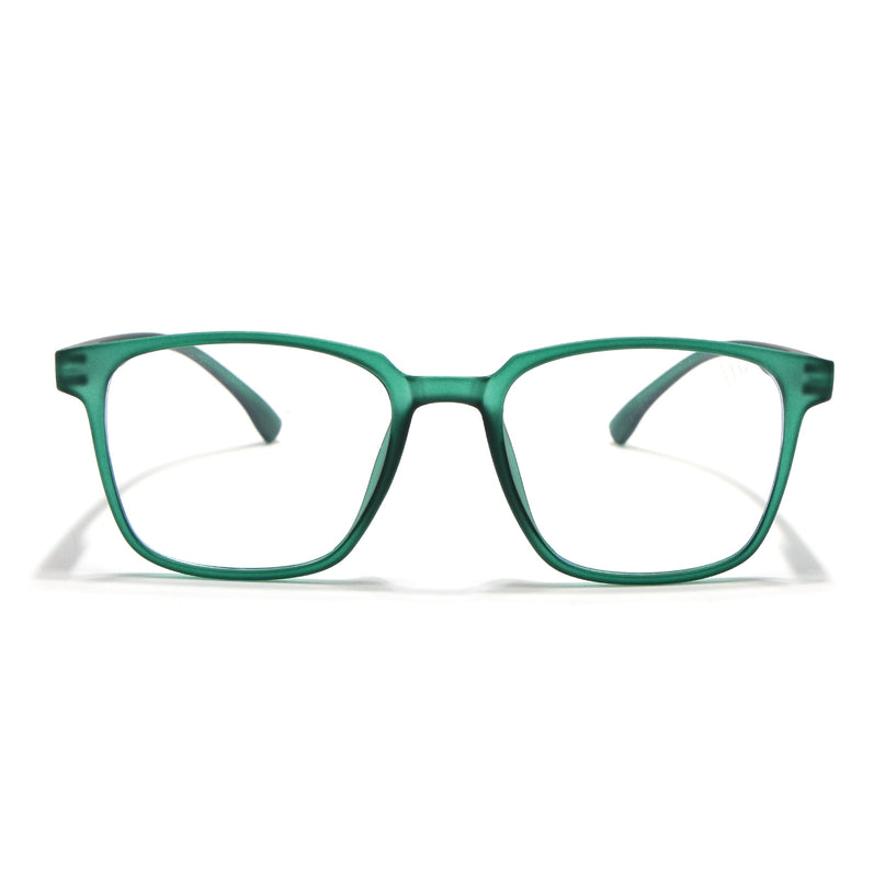 Voyage Air Green Square Eyeglasses for Men & Women - MG4548