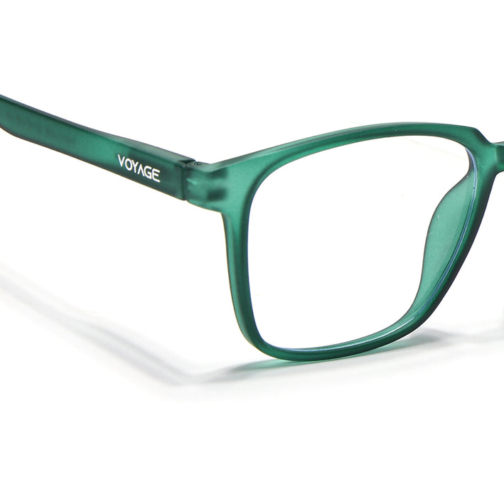 Voyage Air Green Square Eyeglasses for Men & Women - MG4548