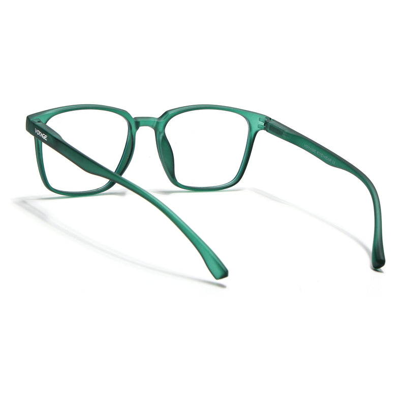 Voyage Air Green Square Eyeglasses for Men & Women - MG4548