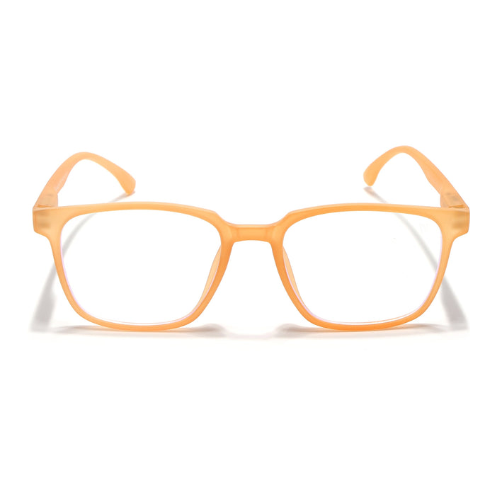 Voyage Air Orange Square Eyeglasses for Men & Women - MG4549
