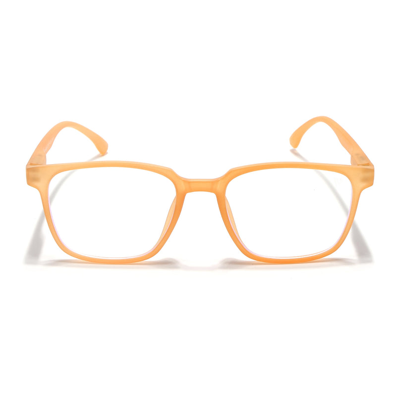 Voyage Air Orange Square Eyeglasses for Men & Women - MG4549