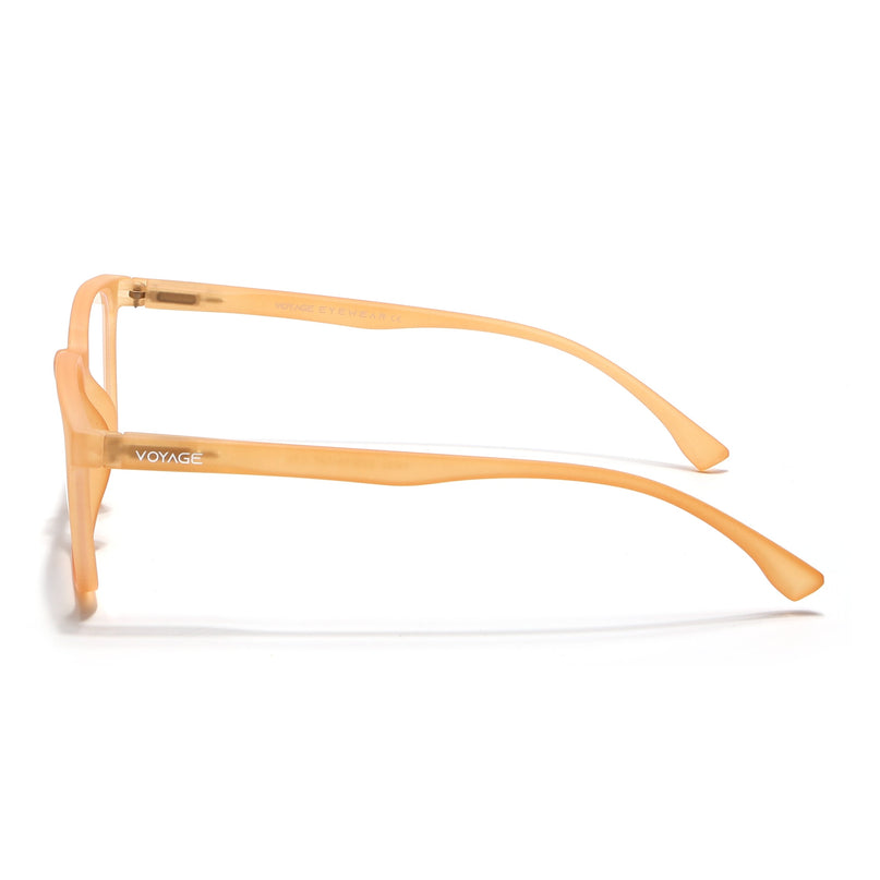 Voyage Air Orange Square Eyeglasses for Men & Women - MG4549