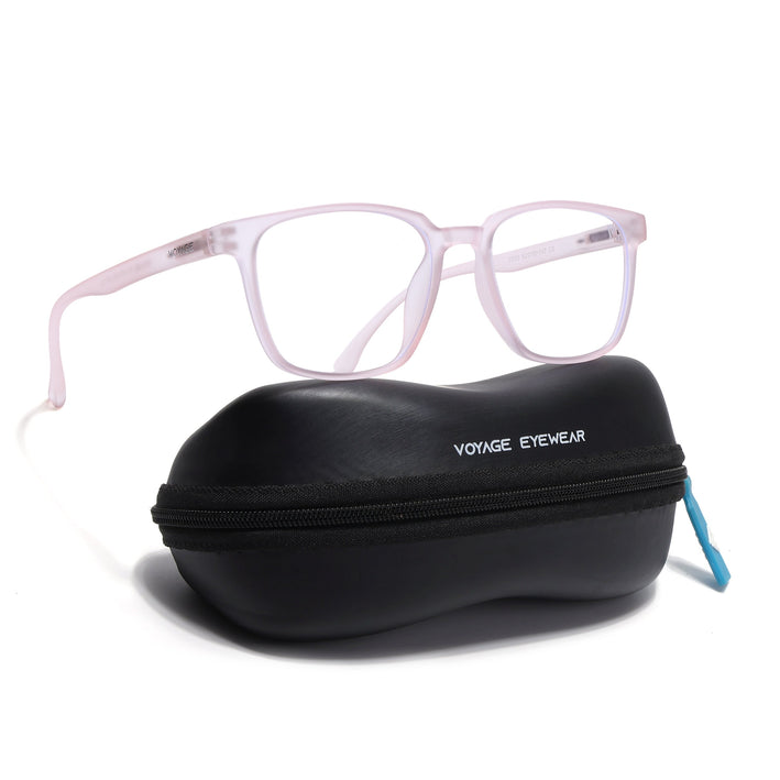 Voyage Air Pink Square Eyeglasses for Men & Women - MG4550
