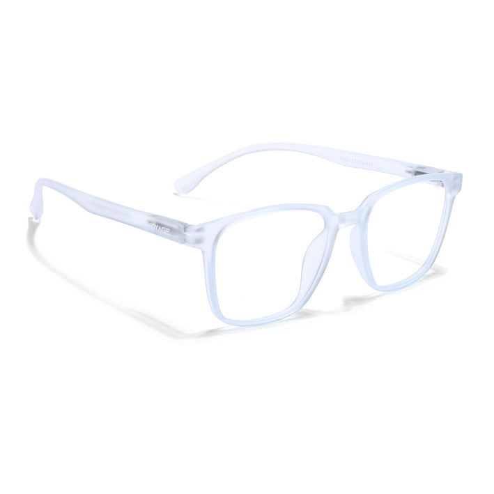 Voyage Air Light Blue Square Eyeglasses for Men & Women - MG4551