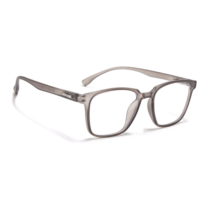Voyage Air Grey Square Eyeglasses for Men & Women - MG4553