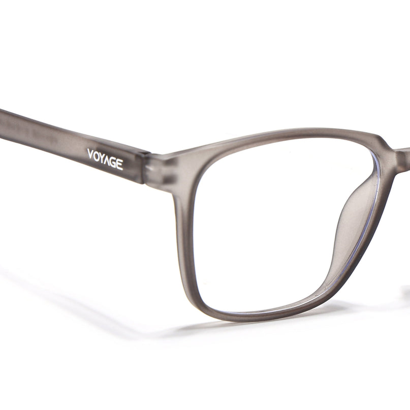 Voyage Air Grey Square Eyeglasses for Men & Women - MG4553