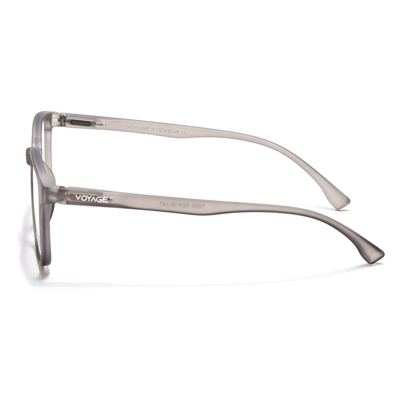Voyage Air Grey Square Eyeglasses for Men & Women - MG4553