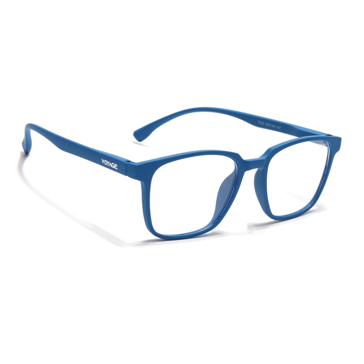 Voyage Air Royal Blue Square Eyeglasses for Men & Women - MG4554