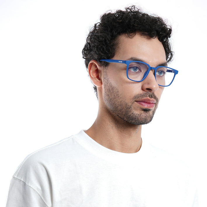 Voyage Air Royal Blue Square Eyeglasses for Men & Women - MG4554