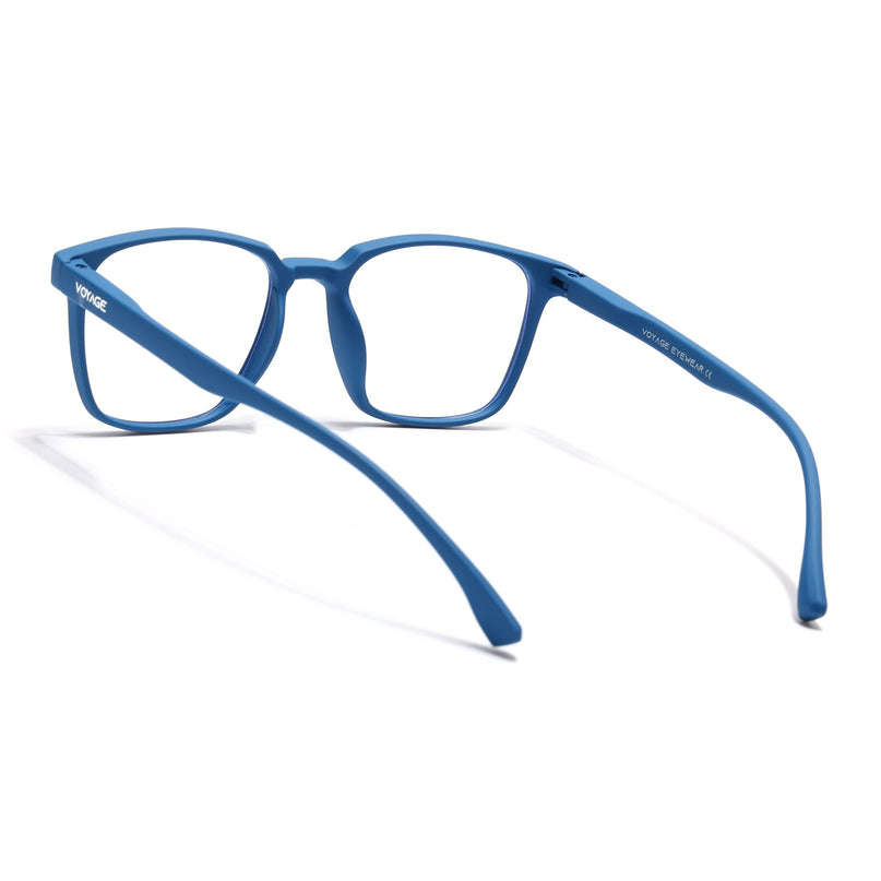 Voyage Air Royal Blue Square Eyeglasses for Men & Women - MG4554