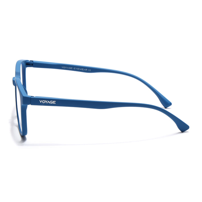 Voyage Air Royal Blue Square Eyeglasses for Men & Women - MG4554