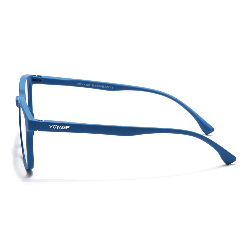 Voyage Air Royal Blue Square Eyeglasses for Men & Women - MG4554