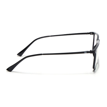 Eyejack Domino Shine Black Rectangle Eyeglasses for Men & Women (TR1001FCL1616-C1)