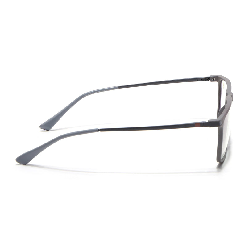 Eyejack Domino Grey Rectangle Eyeglasses for Men & Women (TR1001FCL1620-C5)